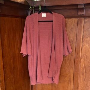 Kerisma Open-Front Cardigan in Rich Rusty Mauve